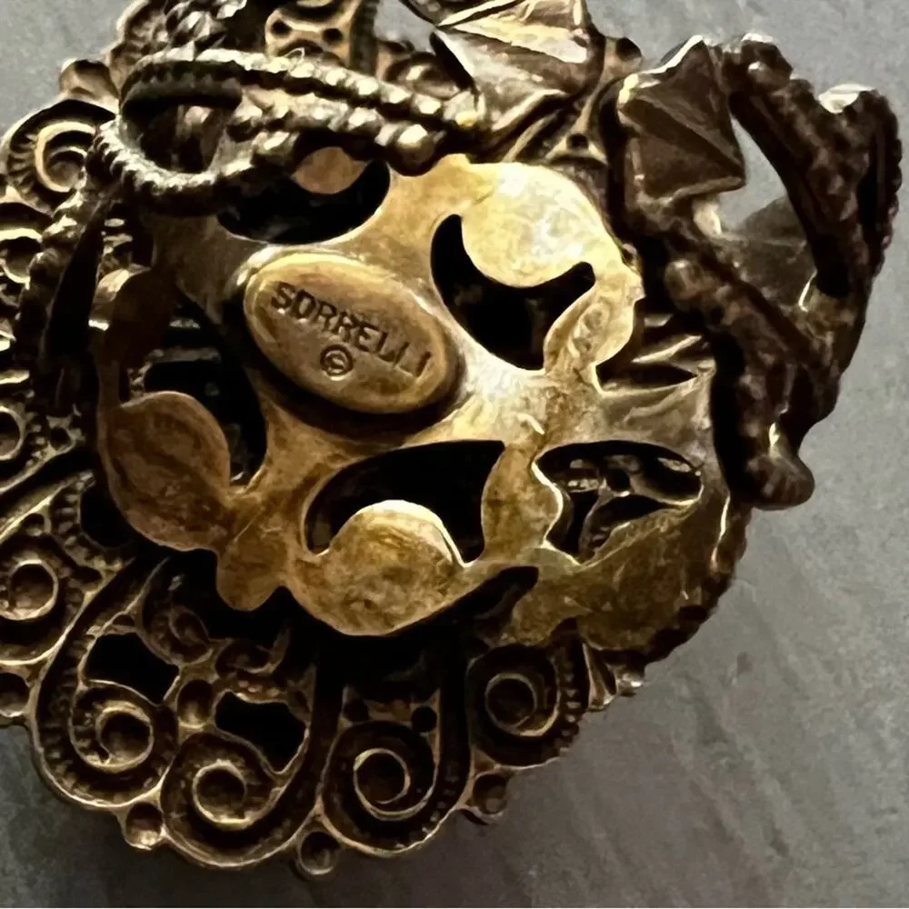 Sorrelli Brass Tone Adjustable Ring Size 7